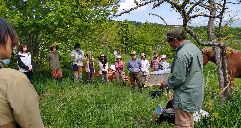 蘭越町硫酸山の里山イベントの様子